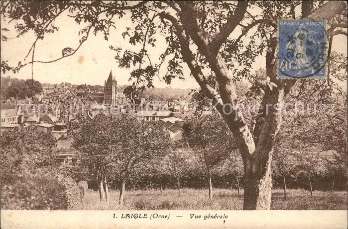 L Aigle Vue generale Stempel auf AK