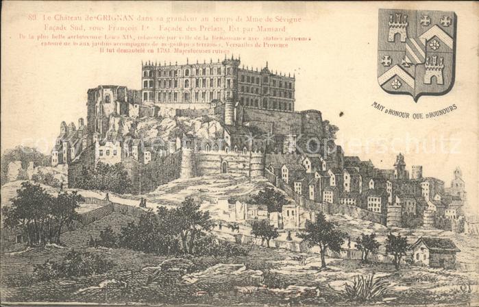 Grignan Chateau au temps de Mme de Sevigne