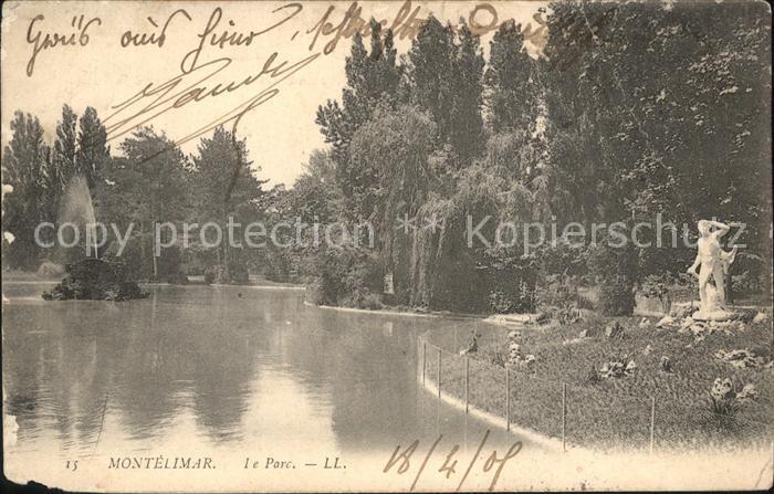 Montelimar Au Parc Etang Statue