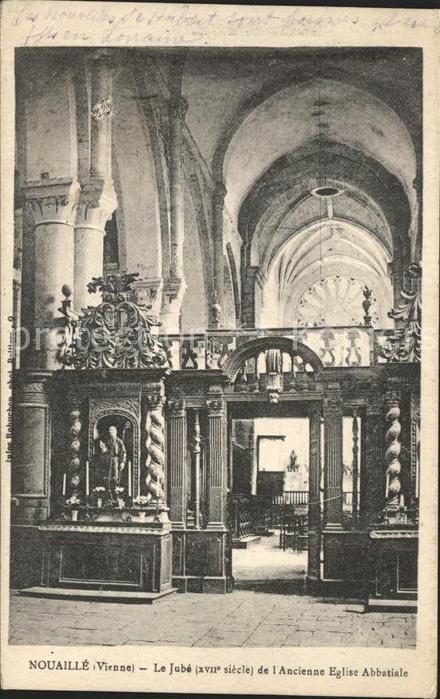 Nouaille-Maupertuis Le Jube de l'ancienne Eglise Abbatiale