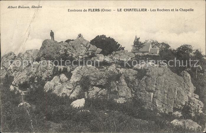 Le Chatellier Orne Les Rochers et la Chapelle