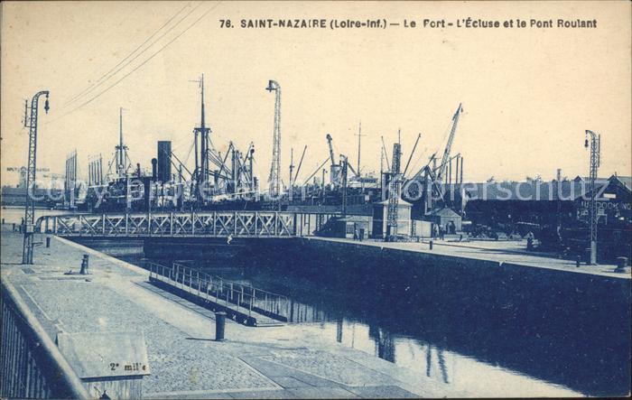 Saint-Nazaire Loire-Atlantique Port Ecluse et le Pont Roulant
