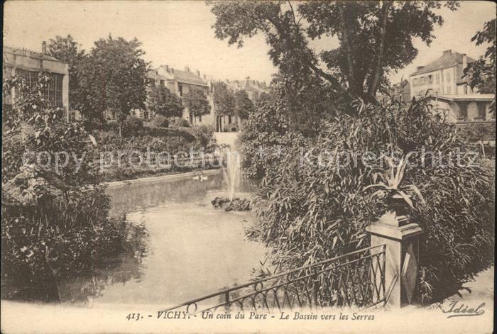 Vichy Allier Coin du Parc Bassin vers les Serres Fon