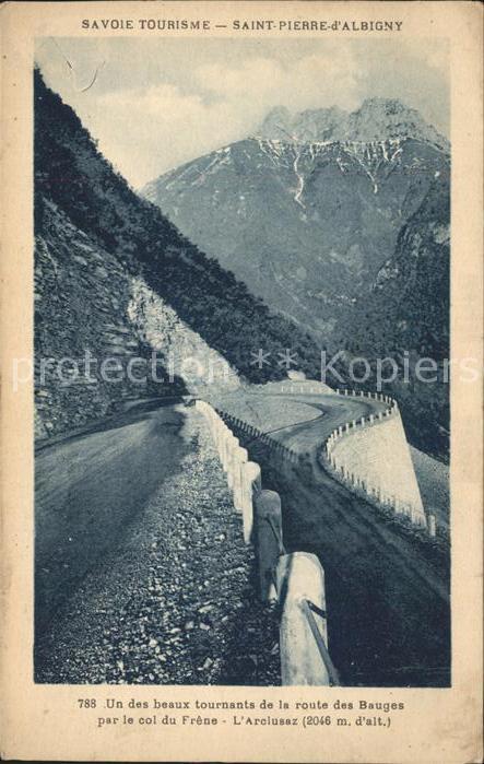 Saint-Pierre-d Albigny Tournants de la route des Bauges par le