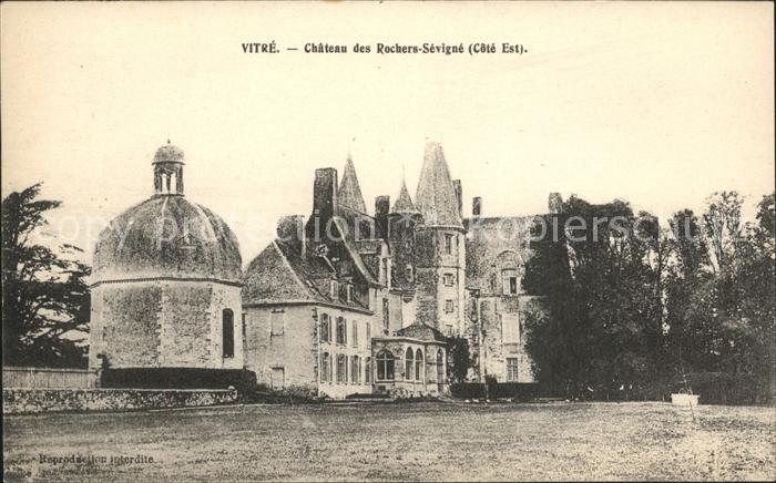 Vitre d Ille-et-Vilaine Chateau des Rochers Sevigne