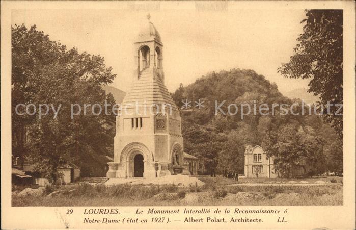 Lourdes Hautes Pyrenees Monument Achitecte Albert Polart