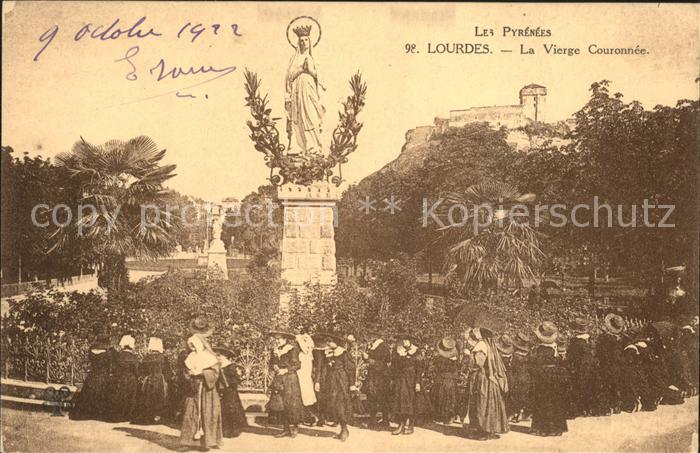 Lourdes Hautes Pyrenees La Vierge Couronnee