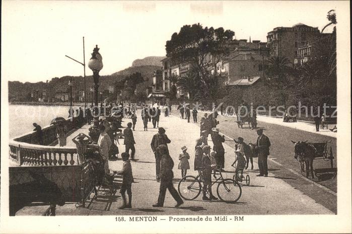 Menton Alpes Maritimes Promenade du Midi