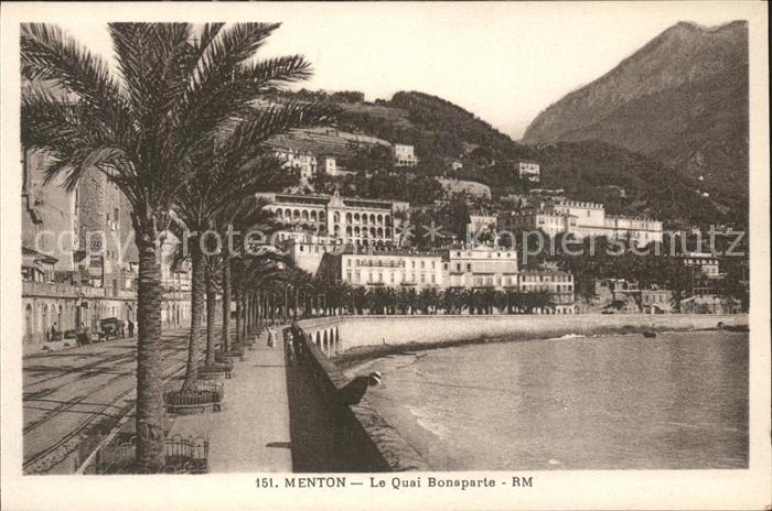 Menton Alpes Maritimes Quai Bonaparte