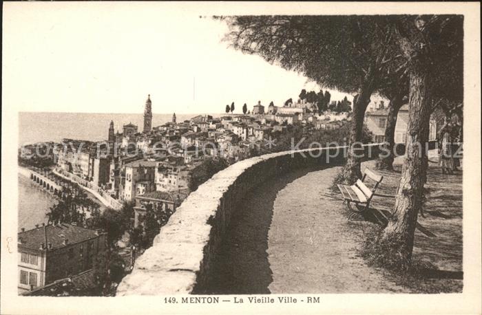 Menton Alpes Maritimes Vue sur la vieille ville