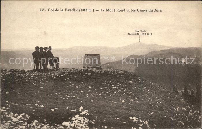 Col de la Faucille Vue panoramique Mont Rond et les Cimes