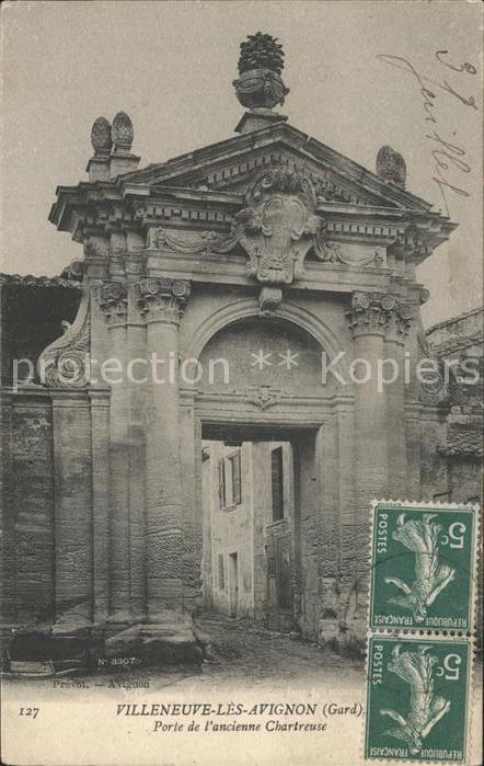 Villeneuve-les-Avignon Porte de l'ancienne Chartreuse Stempel