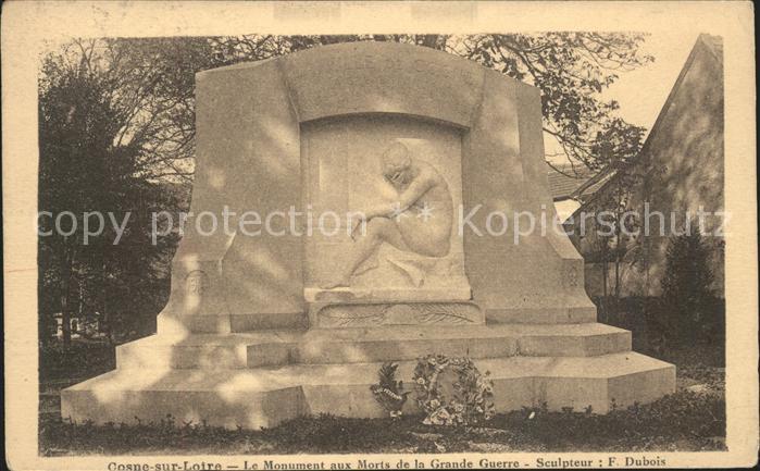 Cosne-Cours-sur-Loire Monument aux Morts Grande Guerre Sculpt