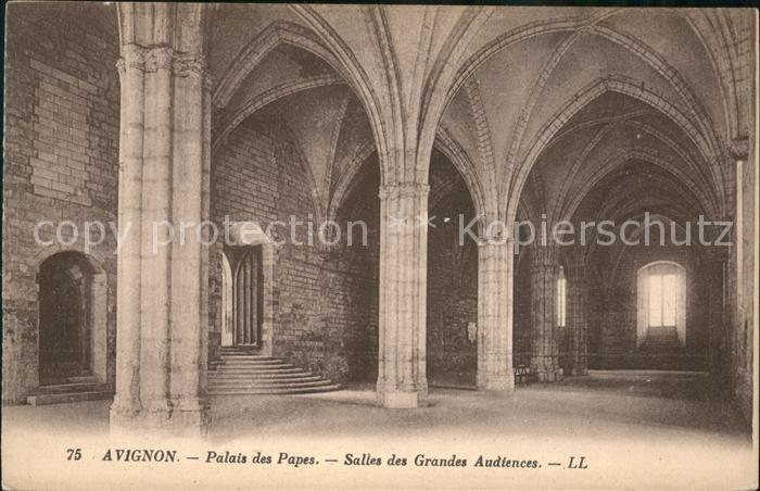 Avignon Vaucluse Palais des Papes Salles des Grandes Aud