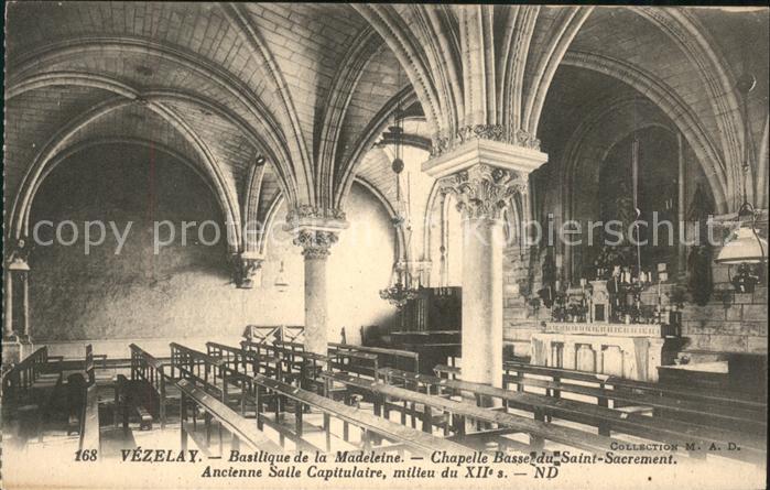 Vezelay Basilique de la Madeleine Chapelle Bass