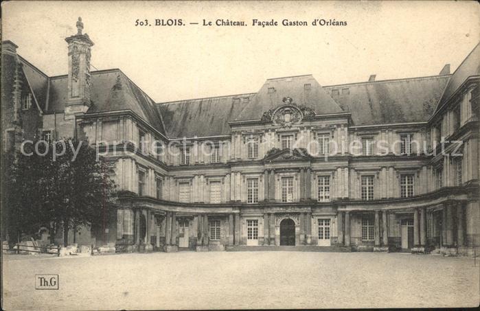 Blois 41 Chateau Facade Gaston d_Orleans