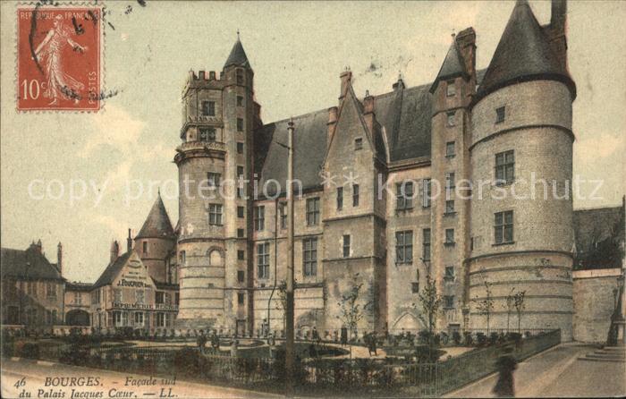 Bourges Palais Jacques Coeur Facade Stempel auf