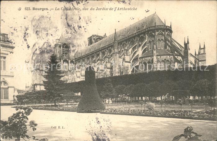 Bourges Cathedrale Jardin de l'Archeveche