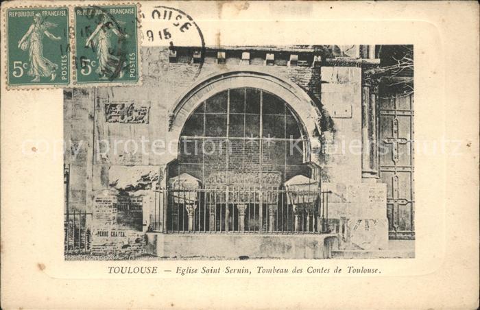 Toulouse Haute-Garonne Eglise Saint Sernin Tombeau des Contes