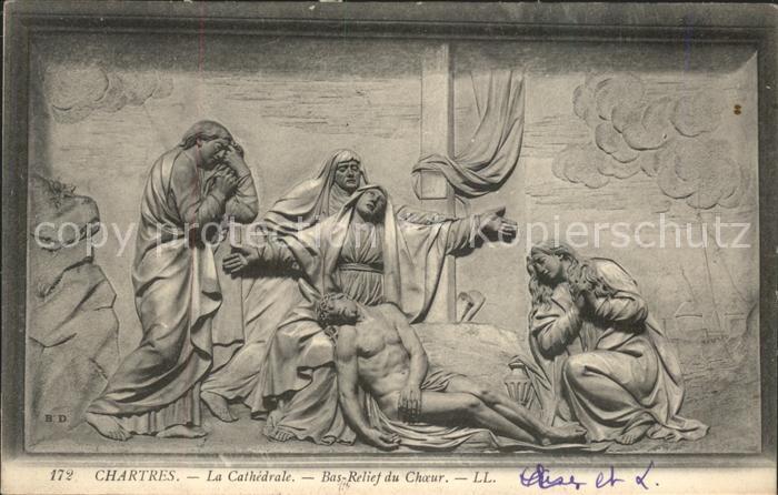 Chartres 28 Cathedrale Bas Relief du Choeur