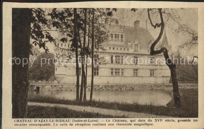 Azay-le-Rideau Chateau XVIe siecle