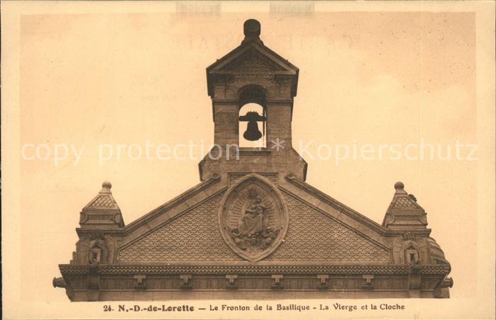 Paris Notre Dame de Lorette Fronton de la Bas