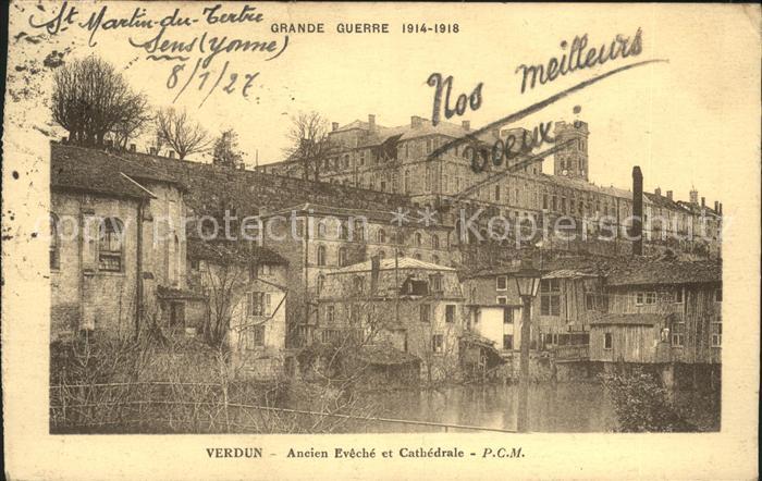 Verdun Meuse Ancien Eveche et Cathedrale Grande Guer