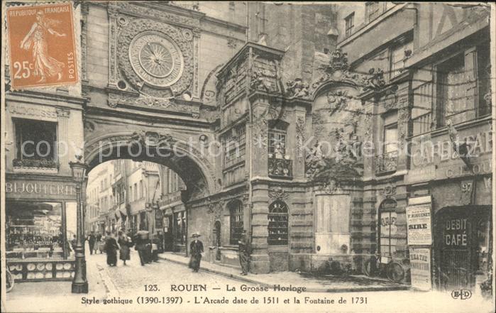 Rouen La Grosse Horloge Style gothique XIVe s