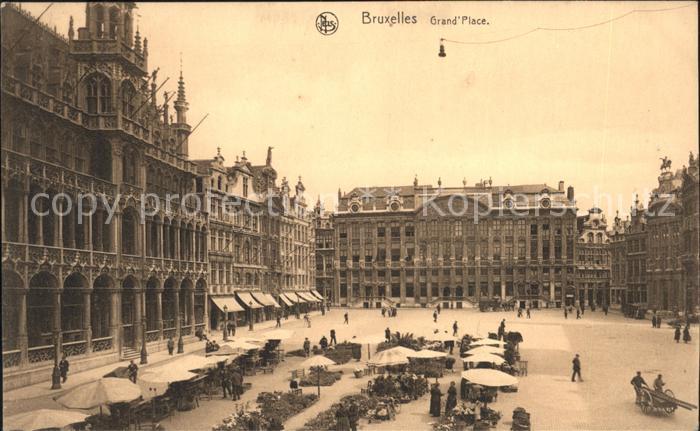 Bruxelles Bruessel Grande Place Marche
