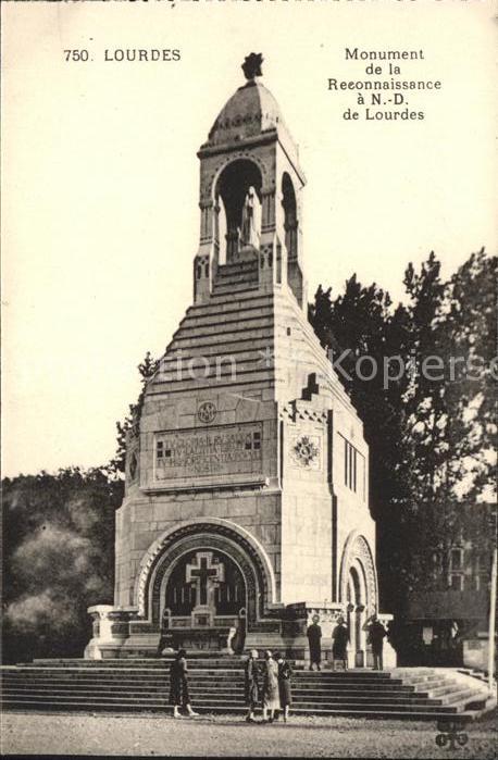 Lourdes Hautes Pyrenees Monument de la Reconnaissance a Notre D