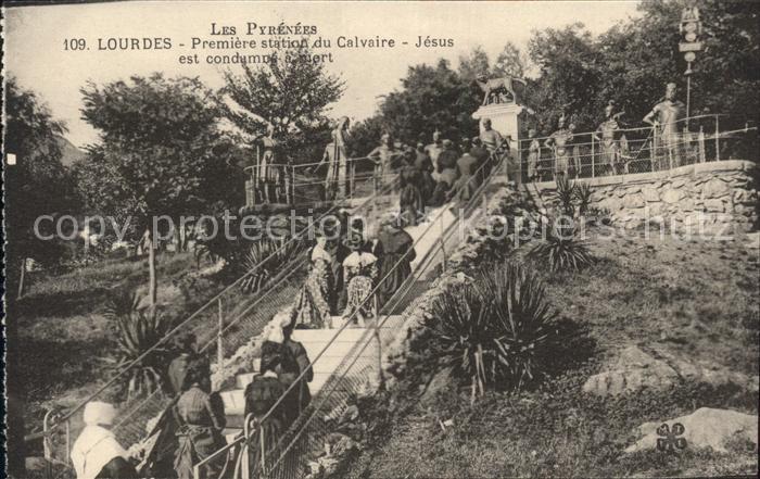 Lourdes Hautes Pyrenees Premiere Station du Calvaire Wallfahrts