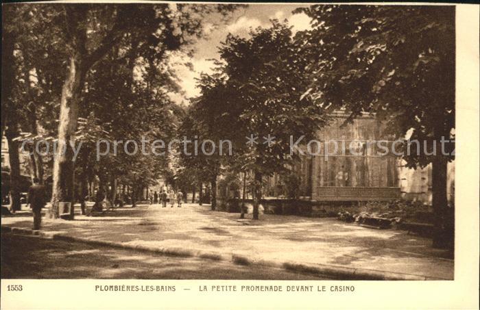 Plombieres-les-Bains Vosges Promenade devant le Casino