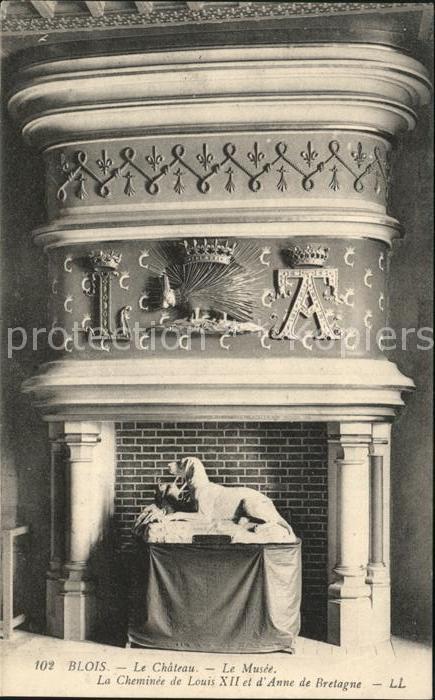 Blois 41 Chateau Musee Cheminee de Louis XII et
