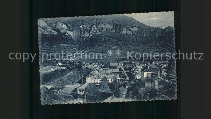 Sallanches Vue panoramique Rive droite et le Cotea