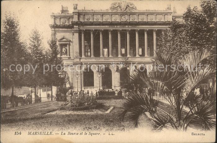Marseille Bouches-du-Rhone La Bourse et le Square