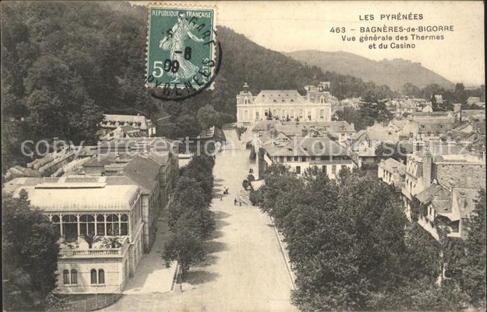 Bagneres-de-Bigorre Vue generale des Thermes et du Casino S