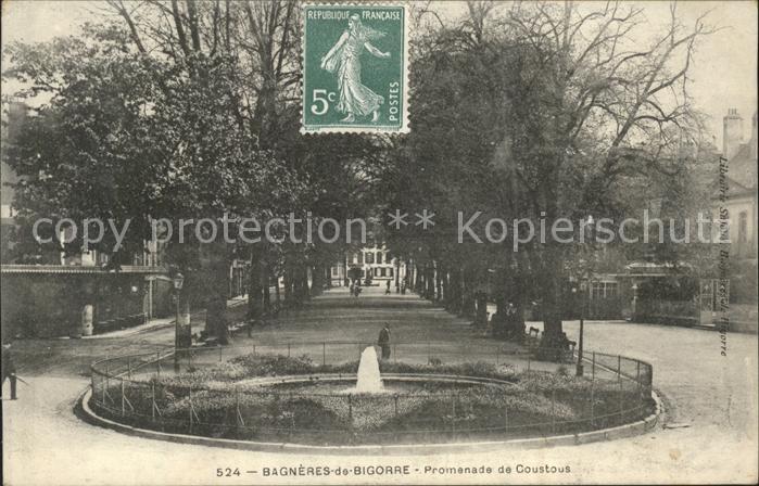 Bagneres-de-Bigorre Promenade de Coustous Fontaine
