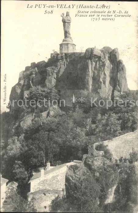 Le Puy-en-Velay Statue colossale de Notre Dame de Franc