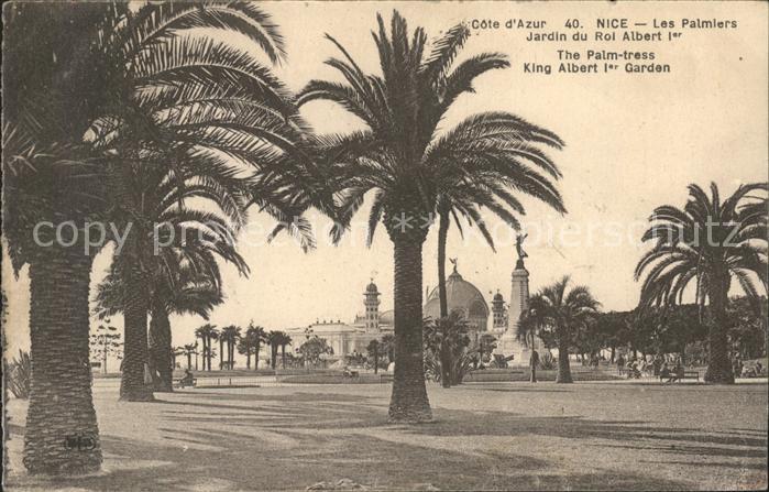 Nice Alpes Maritimes Les Palmiers Jardin du Roi Albert 1er M