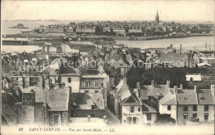 Saint-Servan Ille-et-Vilaine Vue sur Saint Malo