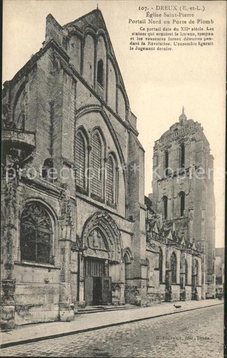 Dreux Eglise Saint Pierre Portail