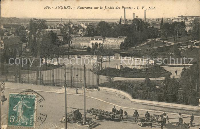 Angers Panorama sur le Jardin des Plantes Pfer
