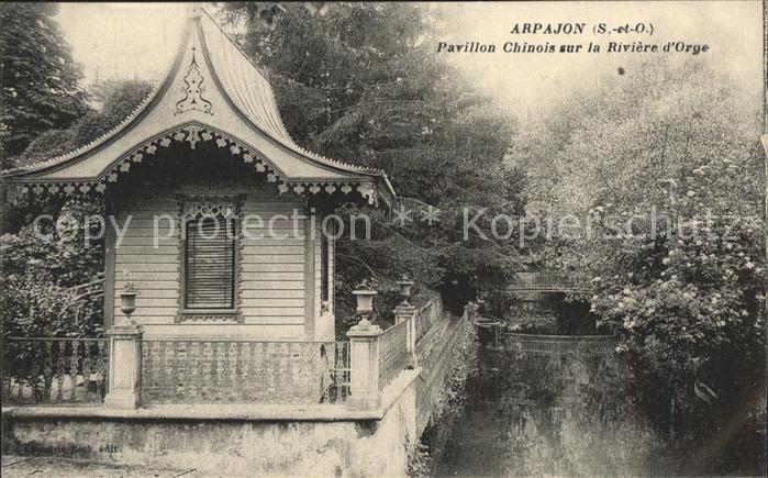 Arpajon Essonne Pavillon Chinois sur la Riviere d_Orge
