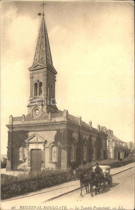 Beuzeval Temple Protestant Pferdedroschke