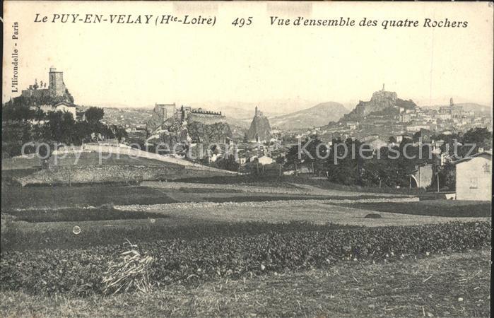 Le Puy-en-Velay Vue d_ensemble des quartre Rochers