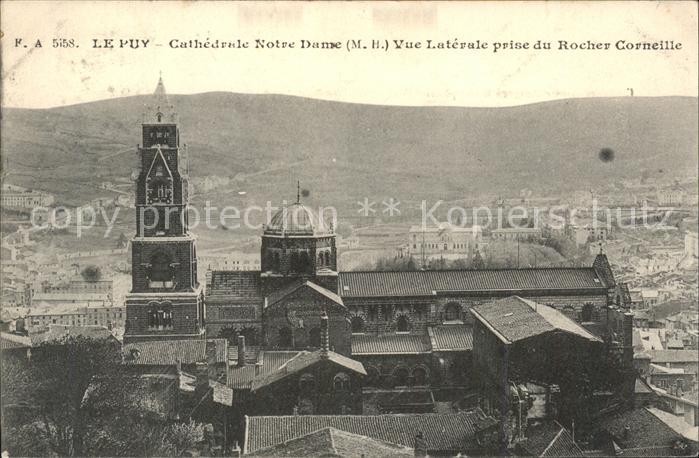 Le Puy-en-Velay Cathedrale Notre Dame vue prise du Roch