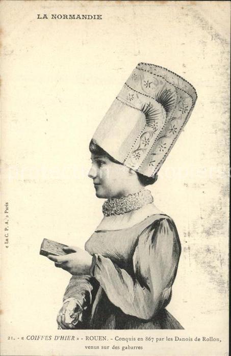Rouen Coiffes d_hier Types et Costumes Norman