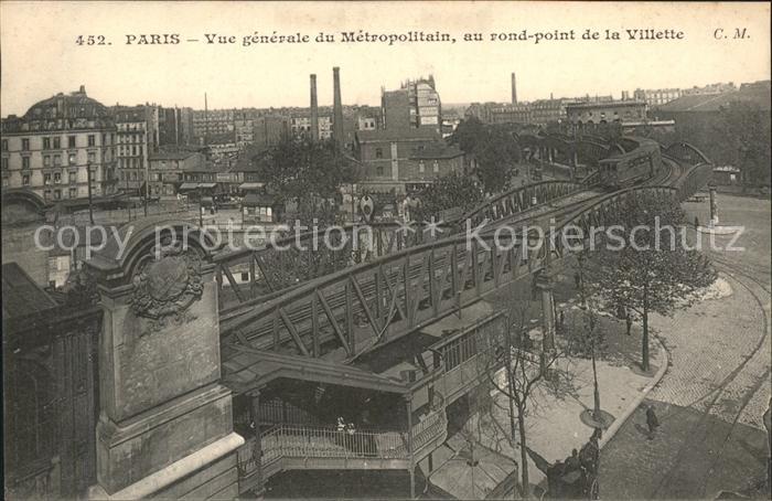 Paris Vue generale du Metropolitain rond poin
