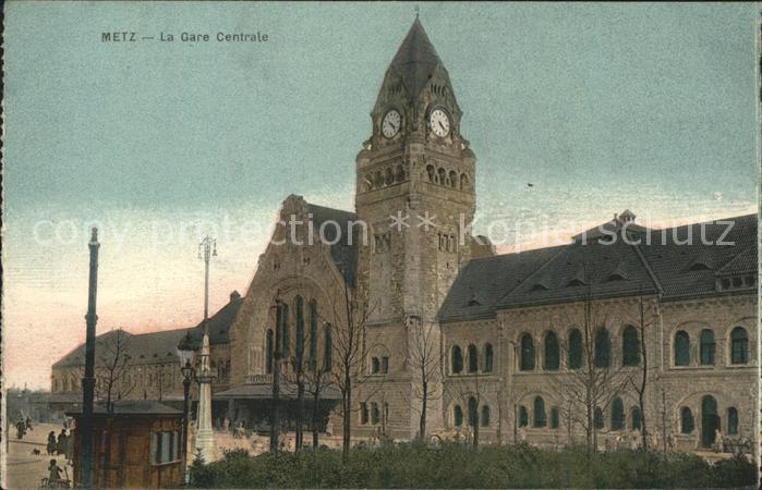 Metz 57 Moselle La Gare Centrale