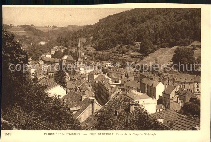 Plombieres-les-Bains Vosges Vue generale prise de la Chapelle Saint